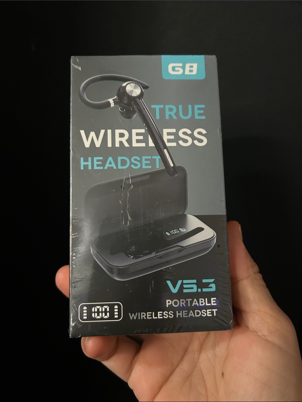 NEW G8 Sealed True Wireless Portable one piece earphone / headset with mic